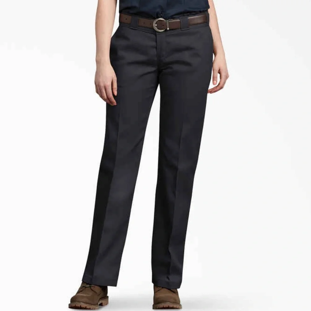 Dickies Black 774 Women's Low Rise Work Straight Leg Pants